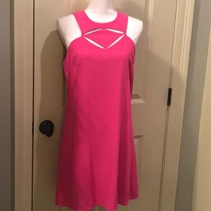Gianni Bini Hot Pink Sleeveless Party Dress